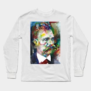 FRIEDRICH NIETSCHE watercolor portrait.2 Long Sleeve T-Shirt